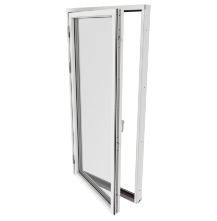 Lager Helglasad Fönsterdörr Outline 3-Glas Vitlackerad Alu