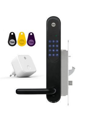 Yale Doorman (Monterat) Yale Doorman V2N Svart (Monterad) , Inkl. Mobilstyrning