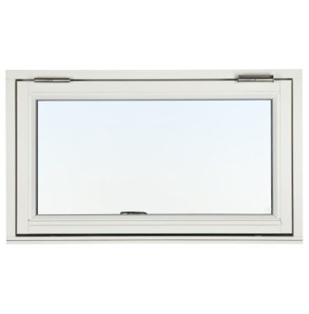 Överkantshängt Fönster Svenska Fönster Rak Profil 3-glas Vitmålat Trä