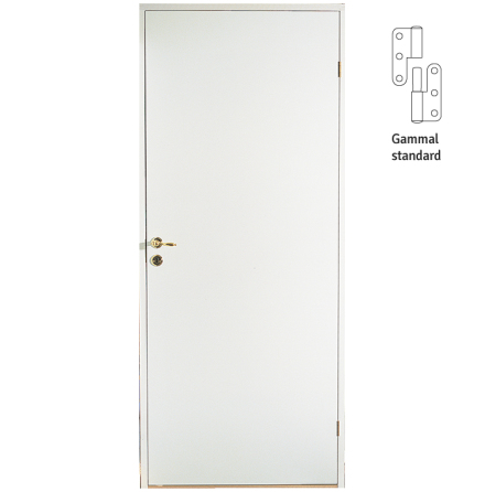 INNERDÖRR DIPLOMAT LÄTTDÖRR SLÄT VIT GAMMAL STANDARD TÄT