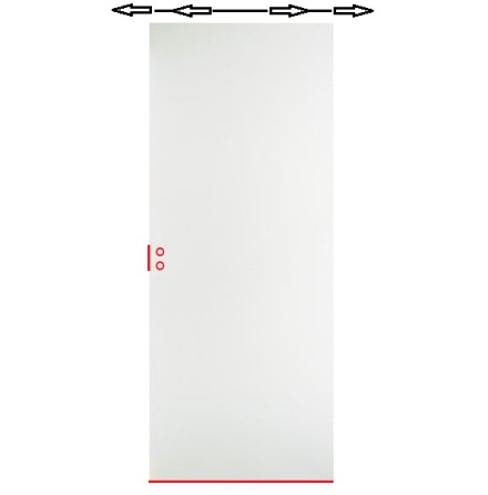 SKJUTDÖRR DIPLOMAT KOMPAKT SLÄT VIT TÄT