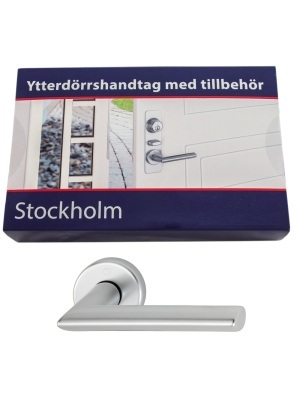 Beslagspaket (Monterad) Hoppe Stockholm Silver