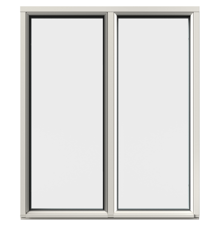 Fast Fönster Elitfönster Original Trä 100 3-Glas Med Glasdelande Post Vitmålat Trä