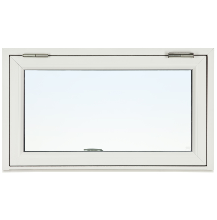 Överkantshängt Fönster Svenska Fönster Rak Profil 3-glas Vitlackerad Aluminium (Fd Traryd Optimal)