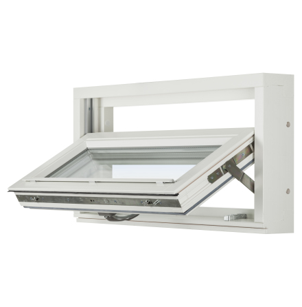 Topturn F�nster Svenska F�nster Rak Profil 3-glas Vitm�lat Tr�