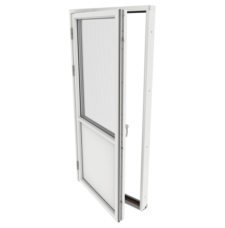 Bröstad Fönsterdörr Outline 3-Glas Vitlackerad Alu