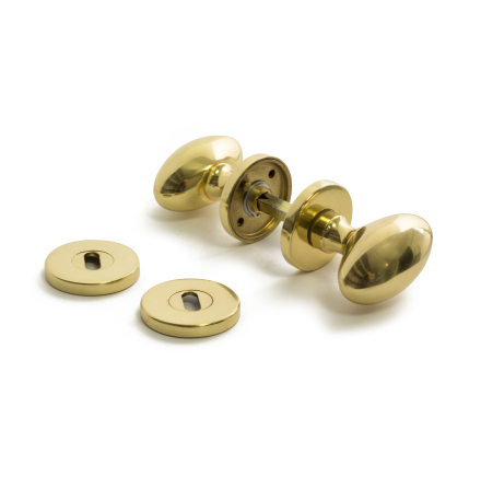 Dörrhandtag HABO A79 inkl. nyckelskylt Polerad Mässing