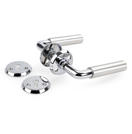 D�rrhandtag HABO A387 inkl. nyckeskylt Aluminium/Krom