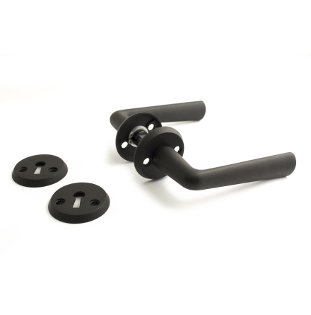 Dörrhandtag HABO Seattle inkl. nyckelskylt Svart