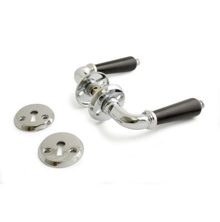 D�rrhandtag HABO Madrid inkl. nyckelskylt Svart/Krom