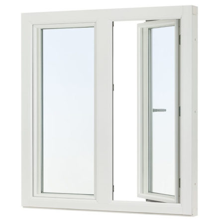 SIDOH�NGT 2-LUFT F�NSTER SVENSKA F�NSTER IN�TG�ENDE 3-GLAS