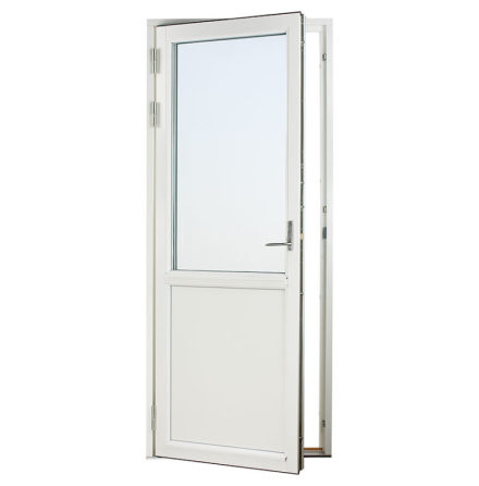 F�NSTERD�RR SVENSKA F�NSTER RUND PROFIL 3-GLAS VITM�LAT TR�