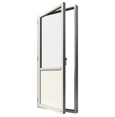 2-Glas Bröstad Fönsterdörr Elitfönster MF DUO Vitmålat Trä