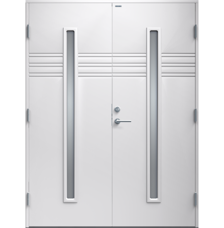 Parytterdörr Diplomat Felicia klarglas vit