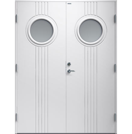 Parytterdörr Diplomat Gullan klarglas