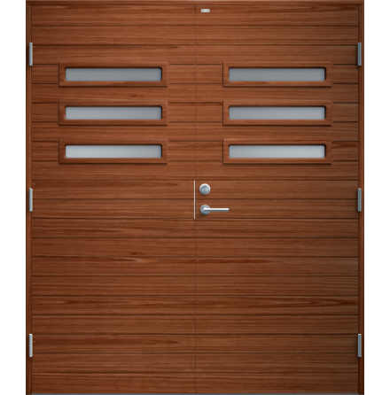 Parytterdörr Diplomat Ingela klarglas Teak