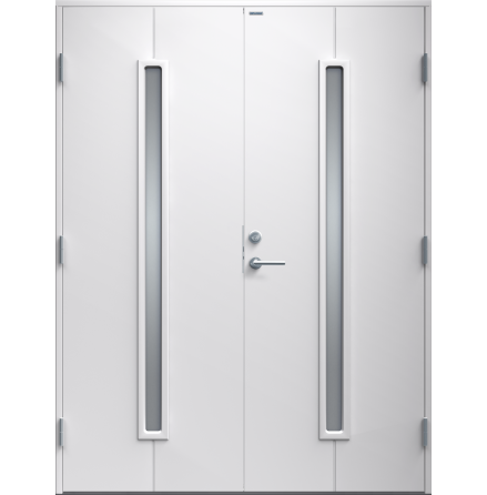 Parytterdörr Diplomat Maj klarglas vit