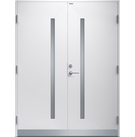 Parytterdörr Diplomat Mikaela klarglas vit