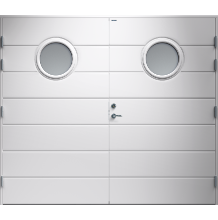 Garageport Diplomat Bella Klarglas Vit