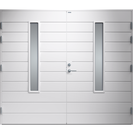 Garageport Diplomat Clara Klarglas Vit