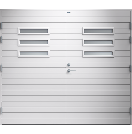 Garageport Diplomat Ingela Klarglas Vit