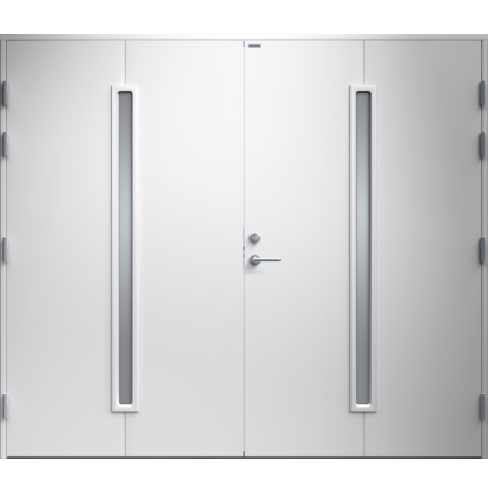 Garageport Diplomat Maj Klarglas Vit