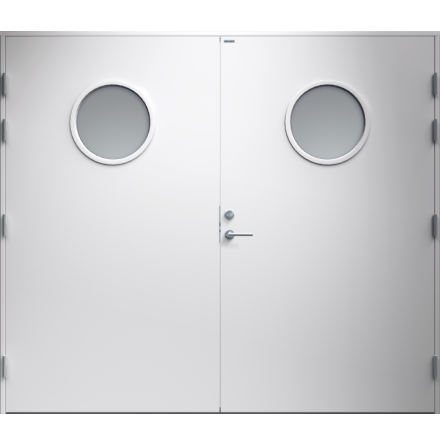 Garageport Diplomat Rosa Klarglas Vit