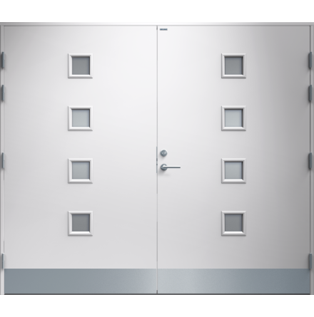 Garageport Diplomat Tanja Klarglas Vit