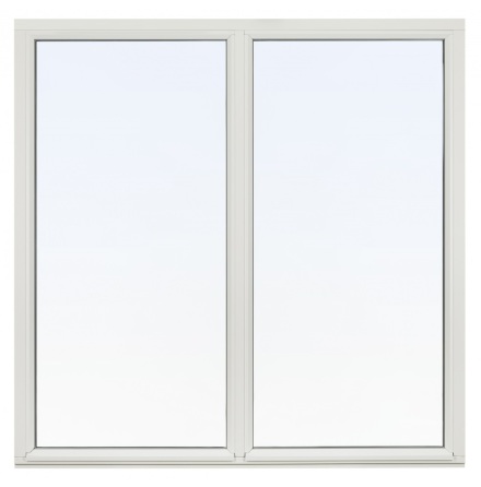 Fast F�nster Svenska F�nster Rak Profil 3-glas Med Glasdelande Post Vitm�lat Tr�