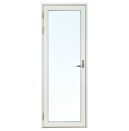 Helglasad Fönsterdörr Svenska Fönster Rak Profil 3-glas Vit Aluminium