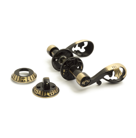 DÖRRHANDTAG HABO A4472 INKL. CYLINDERVREDSATS ANTIK