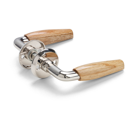 Dörrhandtag HABO A1130 Ek/Förnicklad Mässing