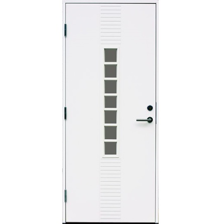 Ytterdörr Kaski Riksgränsen Crepiglas Vit