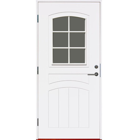 Ytterdörr Kaski Tänndalen Cotswoldglas Vit