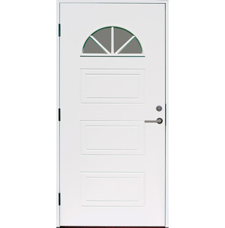 Ytterdörr Kaski Duved Klarglas Vit