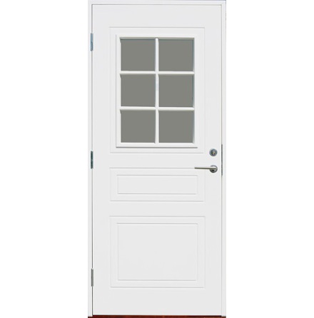 Ytterdörr Kaski Vemdalen Klarglas Vit