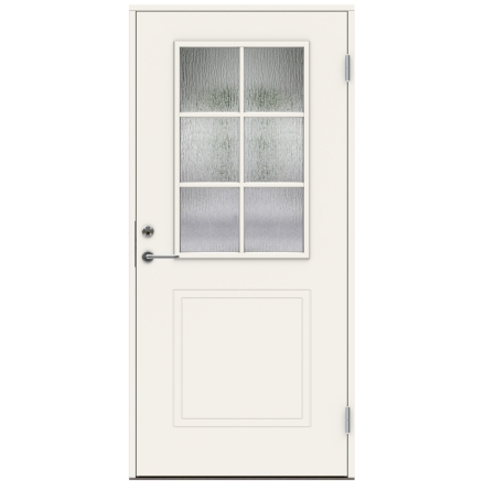 Ytterdörr Swedoor P-400 Cotswoldglas Vit