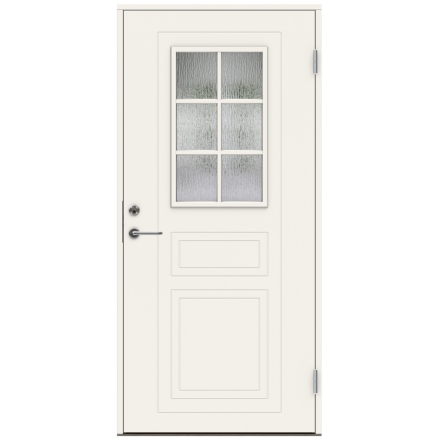 Ytterdörr Swedoor P-710 Cotswoldglas Vit
