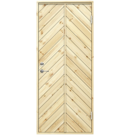 Kallförrådsdörr Swedoor I40 Tät Obehandlad Furu