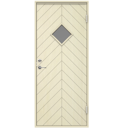 Varmförrådsdörr Swedoor Trysil Klarglas Obehandlad