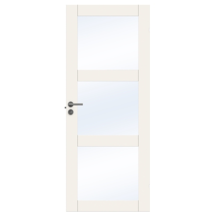 INNERDÖRR SWEDOOR UNIQUE GW03L VIT KLARGLAS