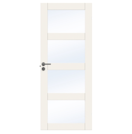 INNERDÖRR SWEDOOR UNIQUE GW04L VIT KLARGLAS