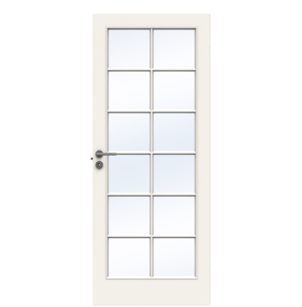 INNERDÖRR SWEDOOR COMPACT SP12 FORMPRESSAD KOMPAKT KLARGLAS VIT