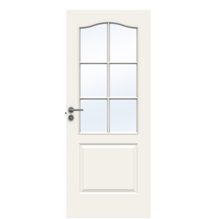 INNERDÖRR SWEDOOR COMPACT SP6B FORMPRESSAD KOMPAKT KLARGLAS VIT