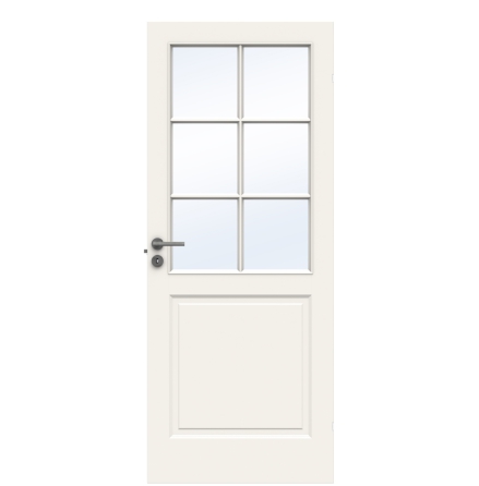 INNERDÖRR SWEDOOR STYLE SP6 FORMPRESSAD LÄTTDÖRR VIT