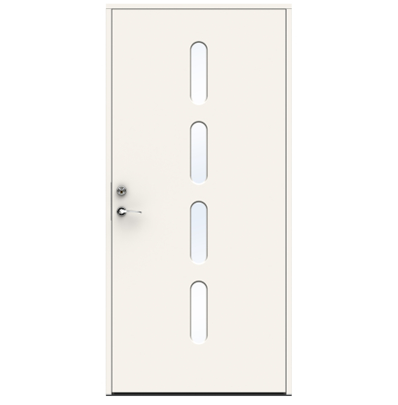 Ytterdörr Swedoor Character Beat Klarglas Vit