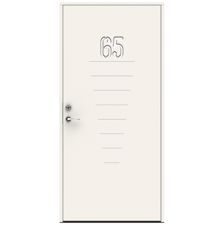Ytterdörr Swedoor Character Digits Klarglas Vit
