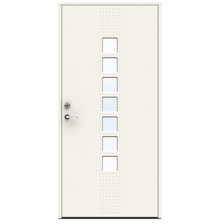 Ytterdörr Swedoor Character Dots Klarglas Vit