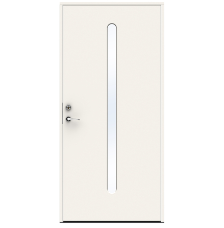 Ytterdörr Swedoor Character Drop Klarglas Vit