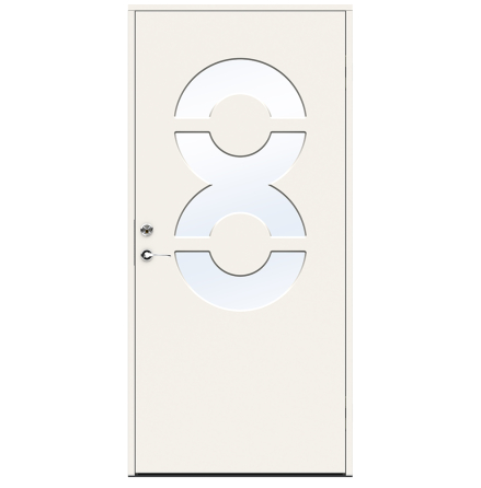 Ytterdörr Swedoor Character Identity Klarglas Vit